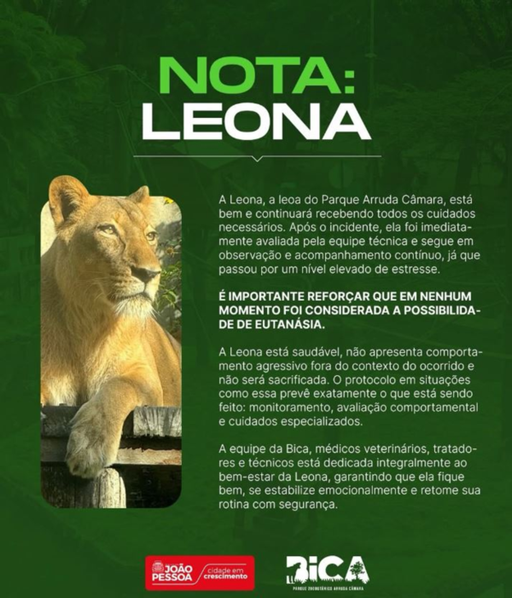 El comunicado del parque.