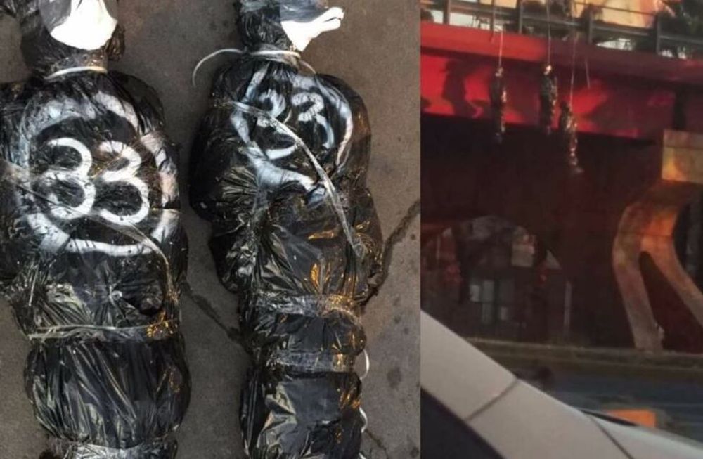 Macabro: amenaza a hinchas de Gimnasia y Esgrima con muñecos ahorcados en la Costanera
