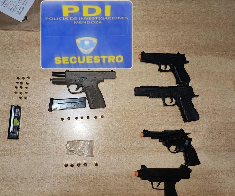 Armas confiscadas. Gentileza Ministerio de Seguridad y Justicia. 