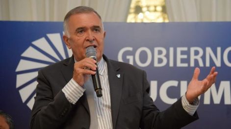 Osvaldo Jaldo, gobernador de Tucumán