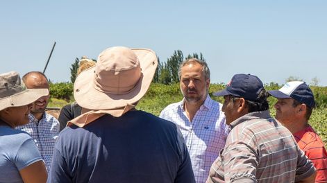 Stevanato recorrió las zonas afectadas por la tormenta