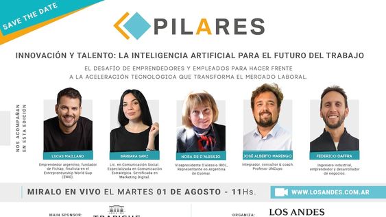 El próximo encuentro del ciclo Pilares es el martes 1 de agosto.
