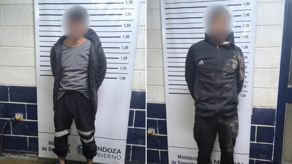Los detenidos quedaron a disposición de la Oficina Fiscal Nº 1 de Las Heras.