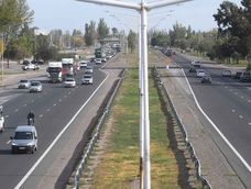 Obras en el Acceso Sur. Archivo Los Andes
