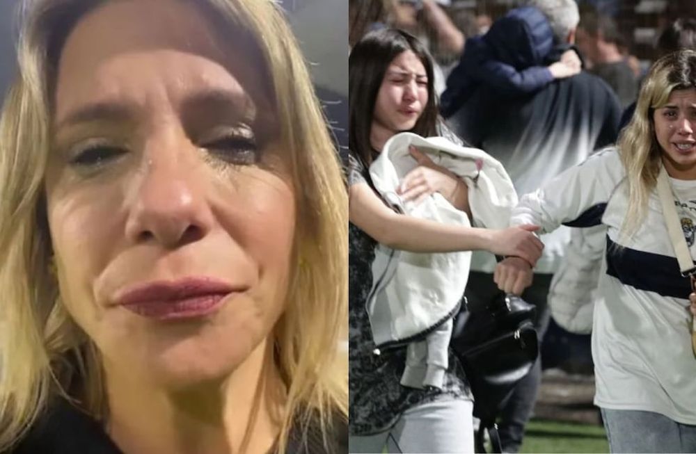 La periodista Ángela Lerena contó los minutos de terror vividos en el partido de Gimnasia-Boca (Web)