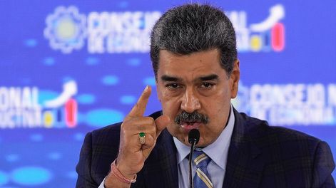 Los Andes | El presidente venezolano Nicolás Maduro habla durante una reunión con sus ministros en el Hotel Humboldt en la montaña El Ávila, el jueves 21 de septiembre de 2023, en La Guaira, Venezuela. (AP Foto/Matías Delacroix)