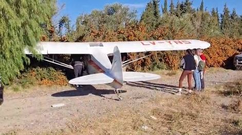 La avioneta que aterrizó de emergencia en San Martín