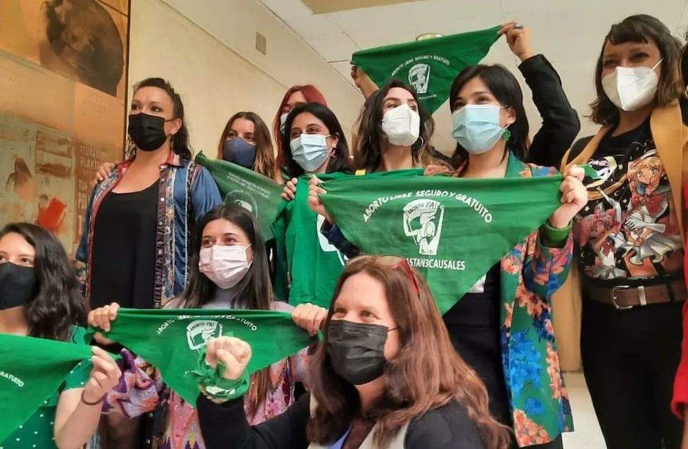 Aprueban media sanción para Ley de Aborto Legal hasta la semana 14 de gestación en Chile. Gentileza / https://twitter.com/Mayafernandeza.