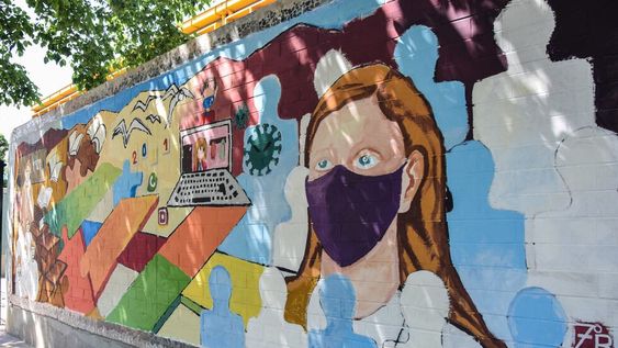 Un nuevo encuentro de muralismo en Godoy Cruz fusionó la vida saludable y el arte