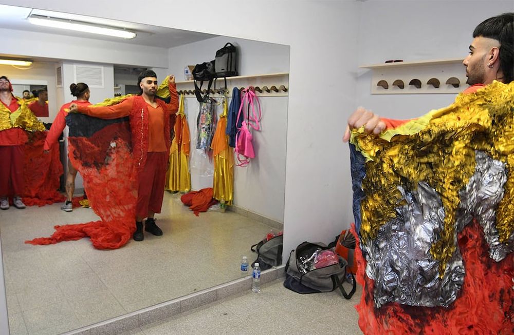 Backstage del acto central de la Fiesta de la Vendimia 2022 en el teatro griego Frank Romero Day. Foto: Marcelo Rolland / Los Andes