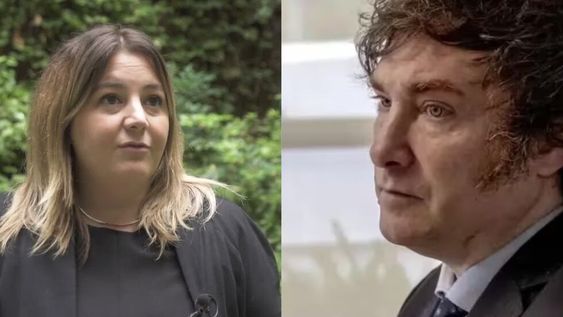 Izquierda: la fiscal federal Alejandra Mángano. Derecha: El presidente de la Nación, Javier Milei. Foto: Gentileza NA.