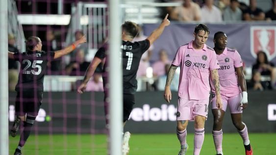 Derrota del equipo de Lionel Messi, el Inter Miami, ante Houston Dynamo en la final de la US Cup. No jugó Lionel Messi.