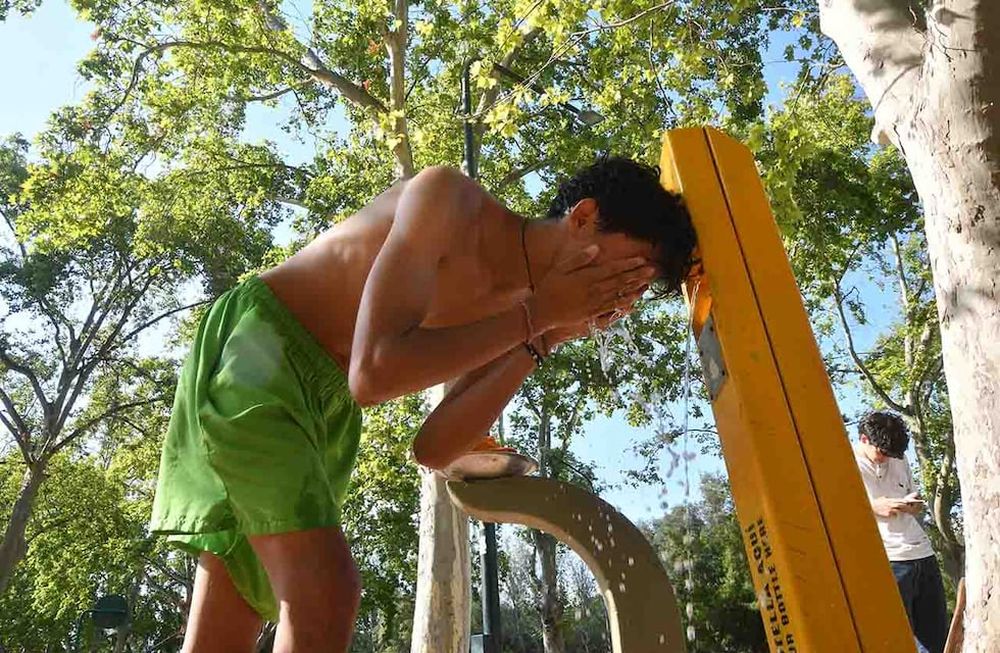Ola de calor en Mendoza con altas temperaturas. Foto: Los Andes
