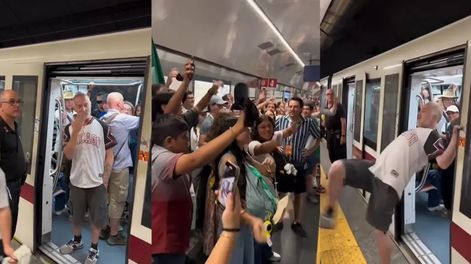 Un italiano echó a unos turistas mexicanos del metro de Roma, pero ellos respondieron con Imagine viral
