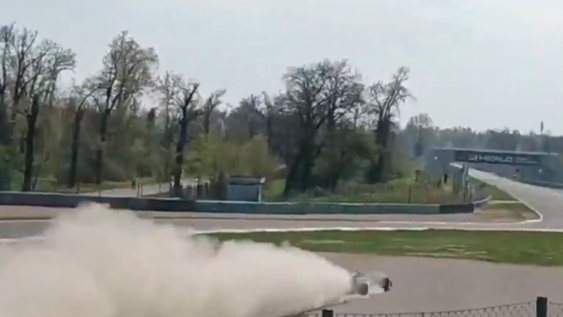 Franco Colapinto se salió de la pista en Monza