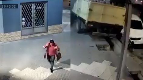 Choque de camión en Tupungato
