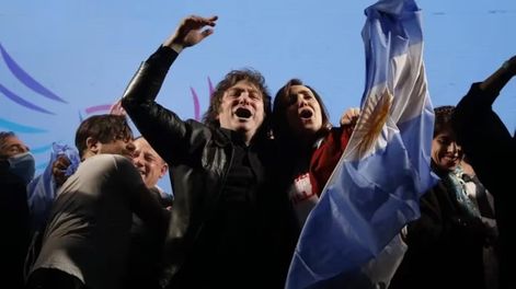 Javier Milei y Victoria Villaruel.