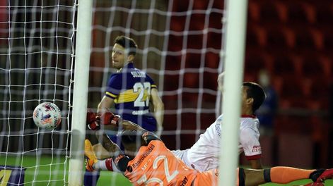 Apareció Soldano y Boca se puso arriba 1-0. / Gentileza.