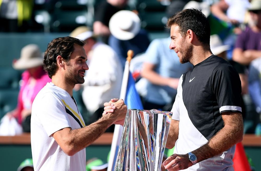 Federer quiere repetir título en Miami, siempre con permiso de Del Potro