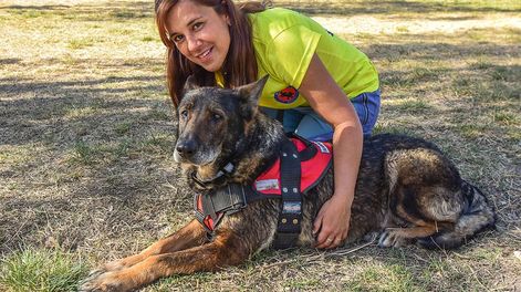 Los Andes | Día del Animal: así vive “jubilada” Ruca, la perra clave en la resolución de los policiales más resonantes. Foto; Mariana Villa/ Los Andes