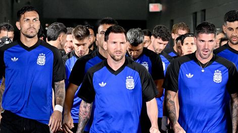 Mundial 2026. El capitán de la Selección Argentins Lionel Messi y sus capitaneados en&nbsp; Dallas, USA.