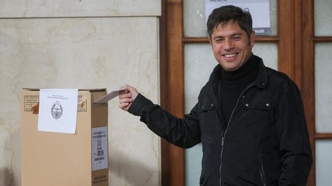 El gobernador de la provincia de Buenos Aires, Axel Kicillof, votó.