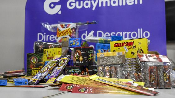 guaymallen continua con los controles para evitar la venta de pirotecnia ilegal: multas y decomisos