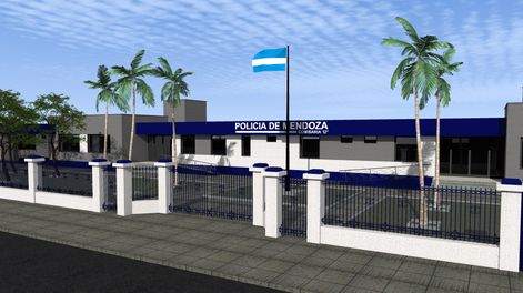 Ocho empresas pugnan por construir la nueva Comisaría 12 de San Martín. (Gentileza Prensa Gobierno de Mendoza)