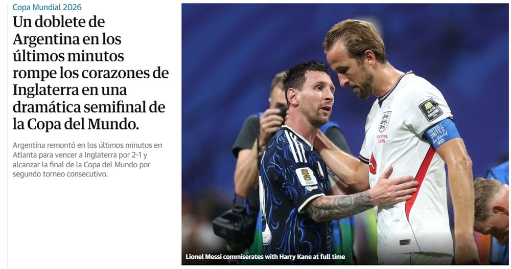 The Guardian elogió a Messi y destacó la estrategia de la Selección argentina.