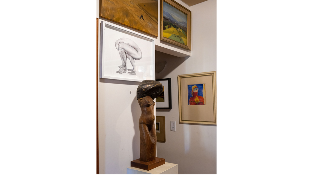 La casa de Suzette es una galería de arte.