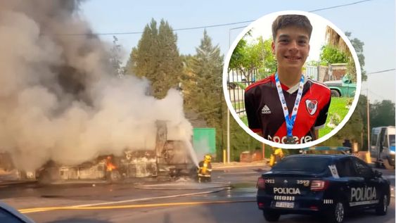 Samir Valentín Tula Guzmán, de 12 años, falleció en el choque entre un camión y colectivo en Maipú (Gentileza)