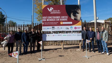 El Banco de Alimentos mostró los avances del futuro centro de operaciones