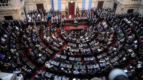 Discurso del presidente Javier Milei ante la Asamblea Legislativa en el Congreso. Foto: Federico Lopez Claro