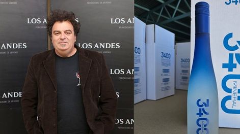 Alejandro Vigil anunció el lanzamiento de su agua “3400 mineral”.