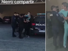 Un médico del microhospital de Puente de Hierro terminó detenido tras forcejear con la policía.
