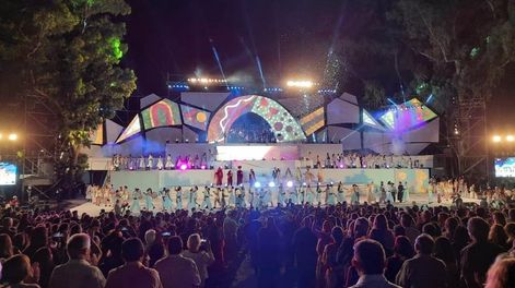 Por mal tiempo San Rafael reprogramó su fiesta de la Vendimia para el lunes 12 de febrero en el teatro griego Chacho Santa Cruz