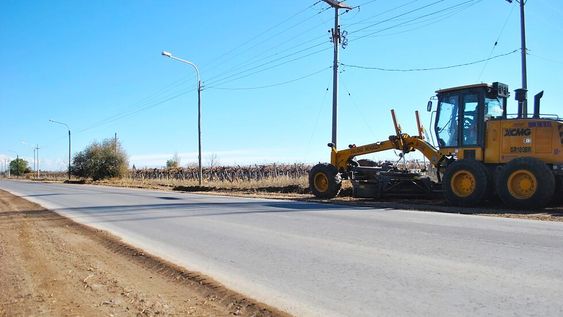 Avanza la reconstrucción de la ruta provincial 14 en Maipú