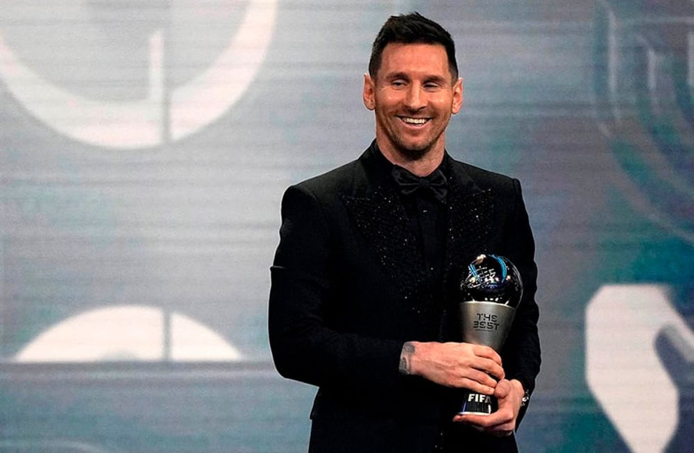 Messi en los The Best 2023, cuando ganó por tercera ocasión.