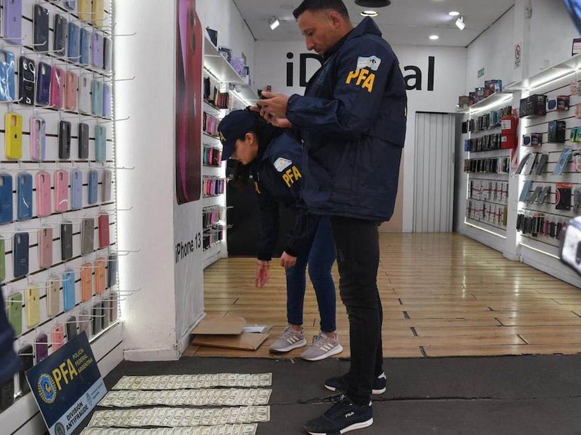 Incautaron US$ 800.000 en dos casas de cambio clandestinas en Buenos Aires.