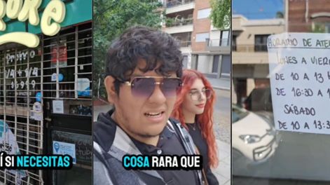Los Andes | Una pareja extranjera no entiende por qué los comercios cierran en el horario de la siesta. TikTok