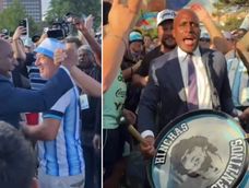 El alcalde de Kansas se sumó al banderazo de los hinchas argentinos