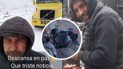 Los Andes | Víctor Claudio Pantaleón Aguilar, el camionero que murió en el vuelco de la ruta 7 (Facebook)