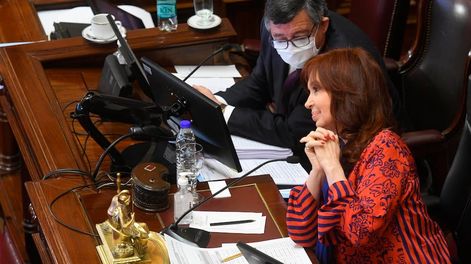 La vicepresidenta Cristina Fernández de Kirchner.