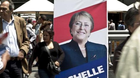Chile: Bachelet ganará cómodamente según un sondeo