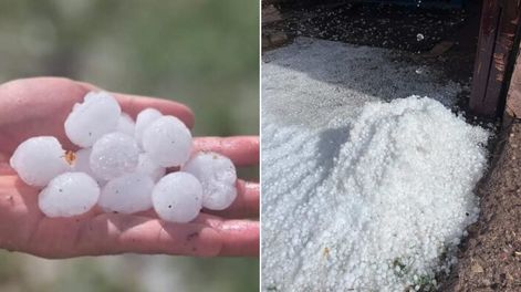 Tormenta de lluvia con granizo afectó a Malargüe y San Rafael.&nbsp;