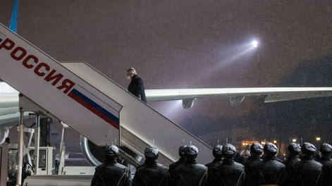 Los Andes | alberto fernández dejando Rusia para emprender su vuelo a China.