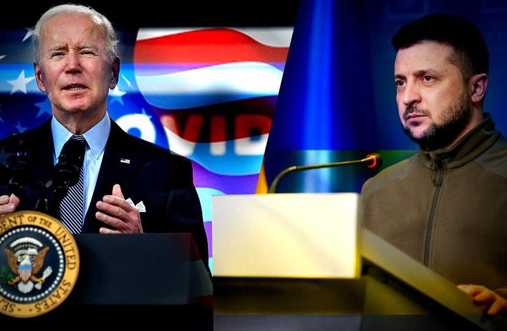 Joe Biden y Volodimir Zelenski, presidentes de EE.UU. y Ucrania respectivamente.
