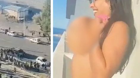 “Pelándoles las tetas a los muchachos”, escribió Fux en la publicación que compartió el clip.