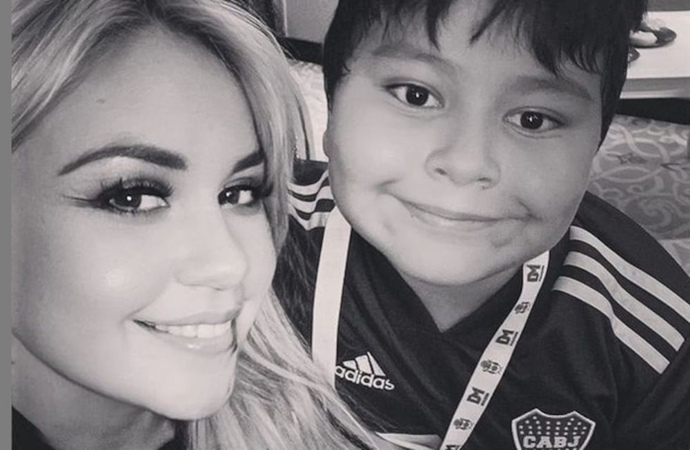 Verónica Ojeda y Dieguito Fernando