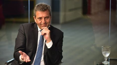 Sergio Massa en el programa Voz y Voto.  (Nicolás Bravo / La Voz)